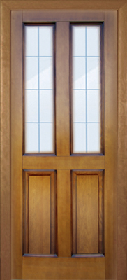 Межкомнатная дверь фабрики Поставский МЦ модель М1 ПО со стеклом патина