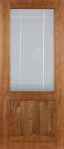 Межкомнатная дверь Поставского МЦ модель М13 ПО со стеклом лак орех 10%